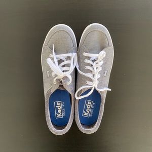 Keds lace up gray women’s shoes